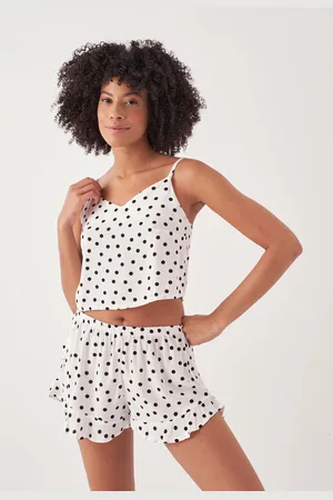 HERITA Pyjamaset met bandjes en korte broek