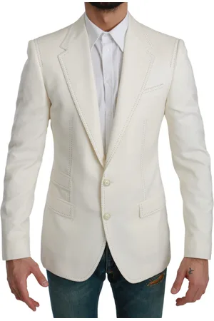 Dolce & Gabbana Tijdloze cremekleurige formele blazer