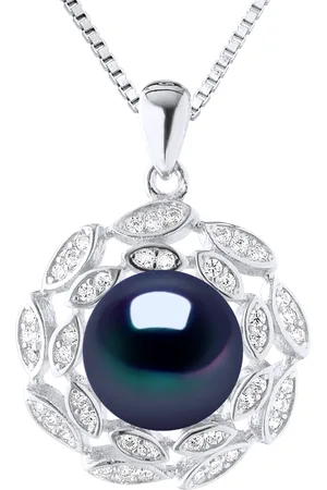 Diadema SUN zoetwater parel 9-10 mm Black 925