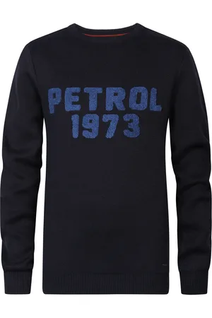 Petrol Industries Jongens Artwork Gebreide sweater Bloomington - Blauw