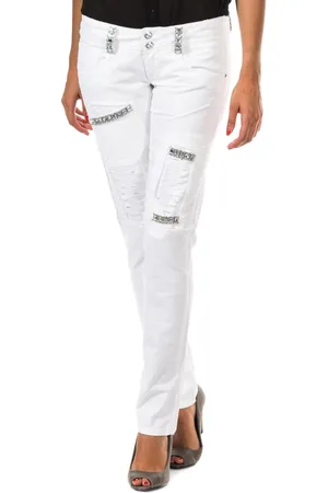 Met Lange broek slank gesneden zomen 10DBF0125 vrouw