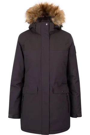 DLX Trespass Dames/Dames Miranda Waterdichte Jas (Donkergrijs)