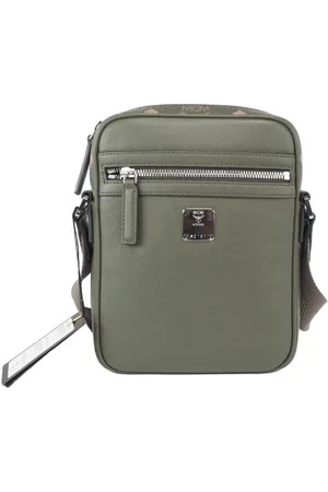 MCM Groene Crossbodytas Van Gemengd Leer Met Multifunctioneel Ontwerp