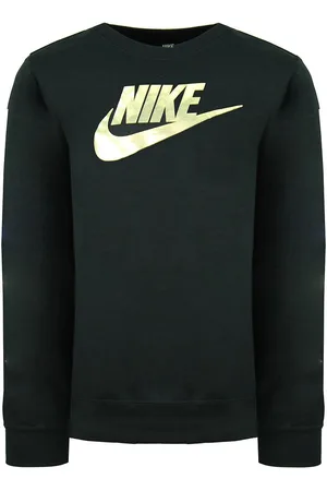 Nike Graphic Logo Lange Mouw French Terry Crew Kindersweaters CU8518 010