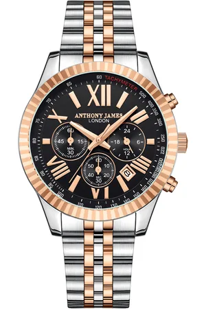 Anthony Met de hand gemonteerd, limited edition tweekleurig Chrono Sports Automatic-horloge van - garantietermijn van 5 jaar