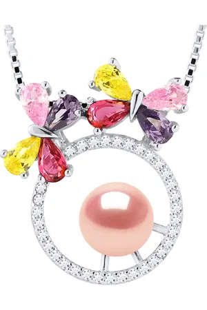 Diadema BUTTERFLY zoetwater parel Rond 8-9 mm Rose 925