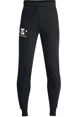 Under Armour Rival Terry zwarte trainingsbroek voor kinderen