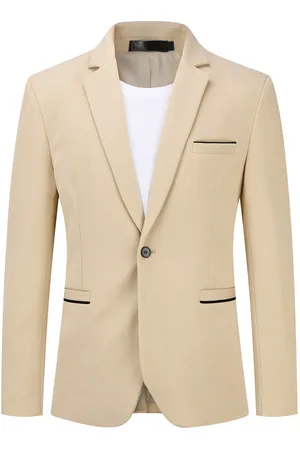 Allthemen Heren kostuumjas Slim Fit jas Business Daily Blazer
