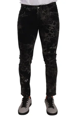 Dolce & Gabbana Slim Fit Jeans Met Patroon