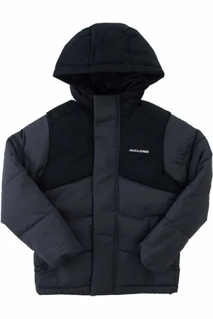 JACK & JONES Jongens Jack and Jones Otis Puffer Hooded Jacket in