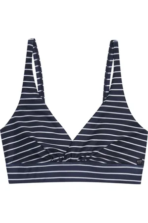 Regatta Dames/Dames Paloma Stripe Gestructureerde Bikinitop (Marine / Wit)