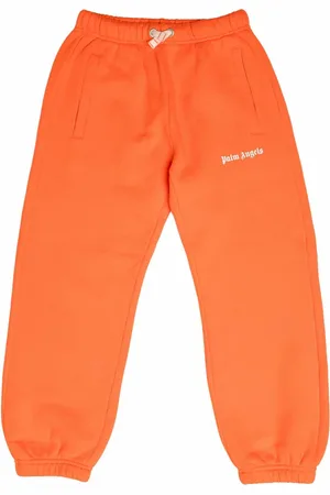 Palm Angels Jongens Juniors Sweatpants met logo in wit
