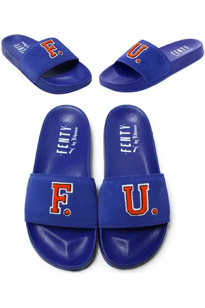 PUMA X Fenty FU Blauwe Sliders - Dames