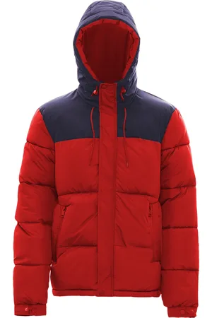 MO Gewatteerd jack Heren rood marine
