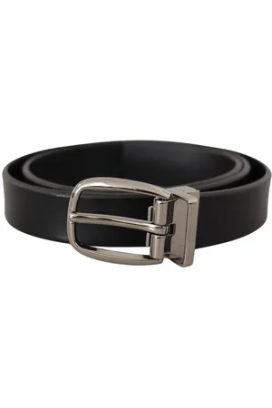 Dolce & Gabbana Klassieke Lederen Metalen Riem Met Logo