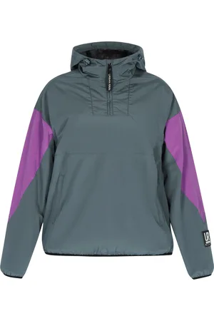 Schmuddelwedda Blouson Dames Grijsblauw kleurblok