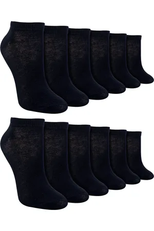 Sock Snob 12 Paar Multipack Kinder Bamboe Trainer Sokken | Jongens Liner Sokken Ankle Wit
