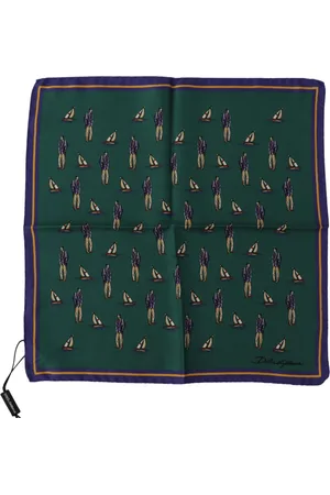 Dolce & Gabbana Gedrukte Dg Logo Vierkante Zakdoek Sjaal