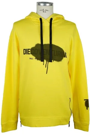 DIEGO VENTURINO Katoenen Sweatshirt Met Capuchon En Ritsen Aan De Zijkant