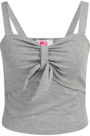 myMo Ribgebreide top met bandjes Dames melange