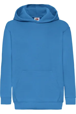 Fruit Of The Loom Kinder Unisex Sweatshirt Met Capuchon / Hoodie (Azure )