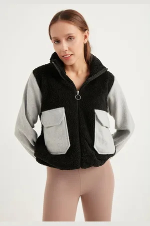 HERITA Grijs Fleece Jack met zakken