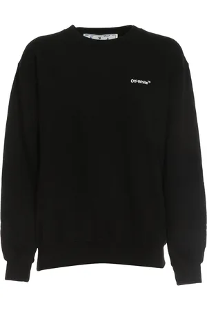 OFF-WHITE Gebroken wit Diag-ontwerp op de achterkant, regular fit sweatshirt