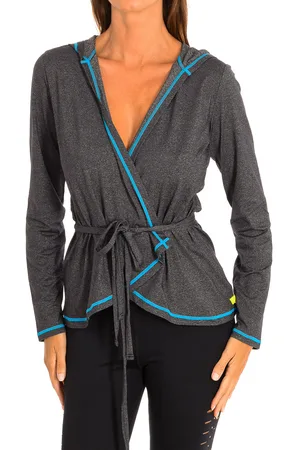 Zumba Fitness Dames sportjack met lange mouwen en capuchon Z1T00503
