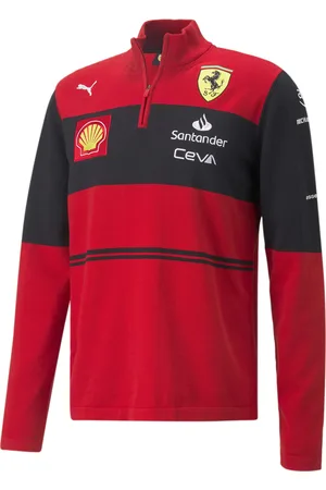 PUMA Scuderia Ferrari Team Half-Zip Heren Gebreid Sweatshirt