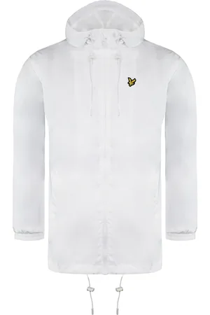 Lyle & Scott Lange mouwen met rits en grafisch logo windjack met capuchon voor dames JKW1200V 626