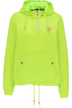 myMo Slip-on jas Dames neongroen
