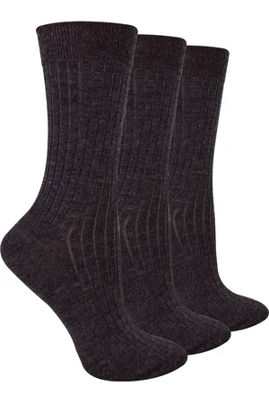 Steven Dames 3 Paar Originele Merino Wol Sokken - Warme Wintersokken Multipack - Donker
