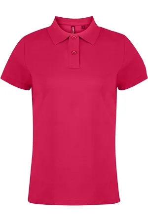 Asquith Dames/dames Poloshirt met korte mouwen en effen mouwen (Heet )
