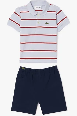 Lacoste Jongensset in -katoen streepjes voor baby