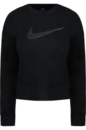 Nike Dri-Fit Oversized Lange Mouw Crew Hals Dames Sweatshirt CU5507 010
