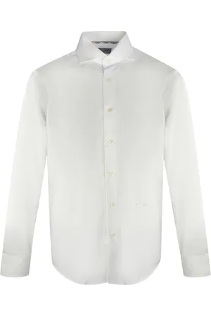 Aquascutum Effen overhemd met logo en lange mouwen