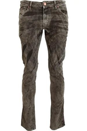 ACHT Gewassen Katoenen Corduroy Slim Fit Jeans