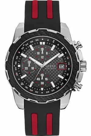Guess Herenhorloge Kwarts Zwart & Zilver