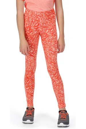 Regatta Atkin II Legging met dierenprint voor kinderen/Kinderen (Neon Peach)