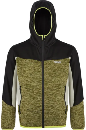 Regatta Kinder/Kinder Dissolver IX Marl Full Zip Fleecejack (Nefriet /zwart)