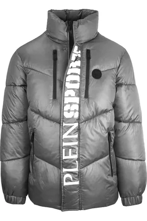 Philipp Plein Vet verticaal logo glanzend gewatteerd jack