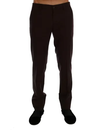 Dolce & Gabbana Slim fit formele broek van wolstretch