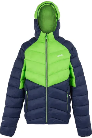 Regatta Heren Dalent Geïsoleerde Jas met capuchon (Groene flits/Navy)
