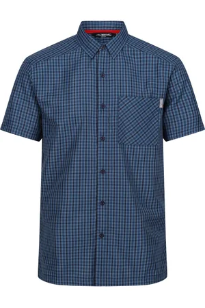Regatta Heren Kalambo VIII Geruit Overhemd (Koronetblauw/Moonlight Denim)