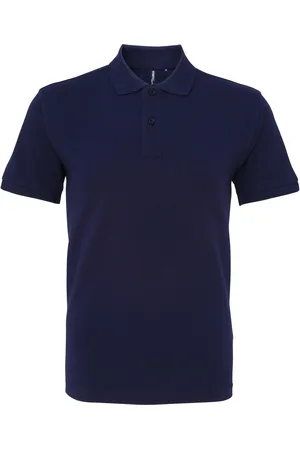Asquith Menselijk organisch Klassiek Fit Poloshirt (Marine)
