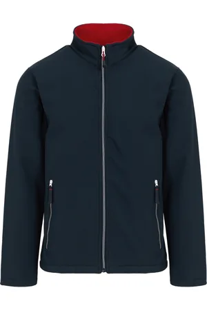 Regatta Heren Ascender Fleece Jas (Marine/Klassiek Rood)