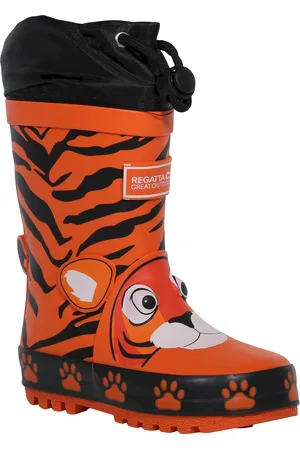 Regatta Mudplay Tijgerprint Wellingtonlaarzen voor kinderen/Kinderen (Blaze )
