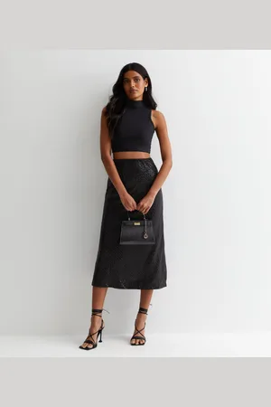Gini London Midi-rok met pailletten