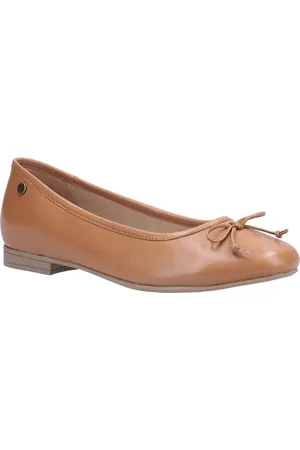 Hush Puppies Dames/dames Naomi Slip On Leren Balletpomp (Tan)
