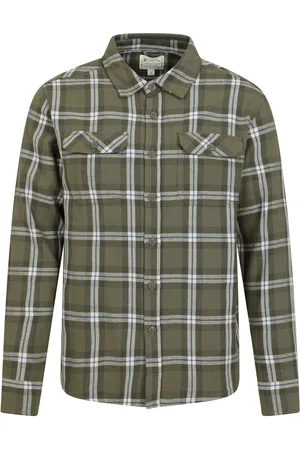 Mountain Warehouse Heren Clyde Geruit Overhemd ( Groen)